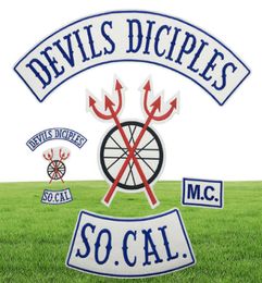 Full BACK LARGE SIZE DEVILS SICIPLES SETS Motorcycle Biker Patch IRON ON SEW ON JACKET VEST 18quot PATCH 3819647