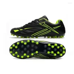 American Football Shoes Men Intdoor Male Boys Gym Training Black Green Man Kid Cleats TF Soccer Boots Athletic