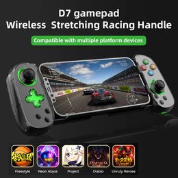 D7 gamepad Stretchable game controller supports six axis Android phone Bluetooth wireless gamecontroller supports switch pc 240306