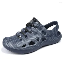 Slippers 2024 AE Selling Men Plaid Loafer Durable Footwear Black Summer Outdoor Beach Slip-on EVA Slipper Size39-45 Hombre Zapatillas