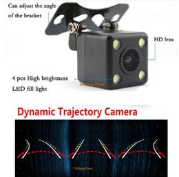 CCD Wide angle Waterproof Car Dynamic Trajectory Track Rear View Camera With 4 LED Night Vision waterproof Parking assist Kit6524943