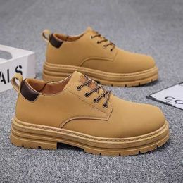 HBP Non-Brand Labour protection mens shoes leisure construction site work waterproof and anti slip work clothes outdoor sports Martin boots