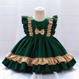 Girl Dresses 0-5Y Elegant Spanish Baby Lolita Children Christmas Wedding Party Dress For Girls Birthday Princess Clothes