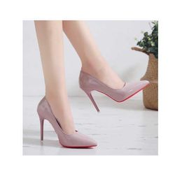 HBP Non-Brand New womens shoes spring and autumn European and American style pointed toe shallow patent leather fashion high heels