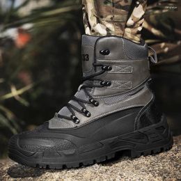 Fitness Shoes Outdoor Army Tactical Boots Men Military Combat Training Climbing Hiking Men's Work Safety Desert 2024