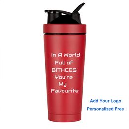 Protein Shaker Bottles for Protein Mixes Birthday Gift for Friend Bff Customize with a Name or Text of Your Choice 240306