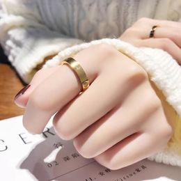 Exquisite luxury design ring charming fashion style ring classic high-end accessories selected couple gift gold plated never fade Outdoor Recreation