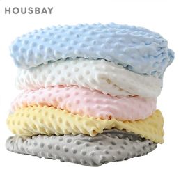 Crib Sheets 3D Dot Velvet Bed Cover ChildrenS Thickened Warm Baby Protector Solid Color Set Of Winter 240304