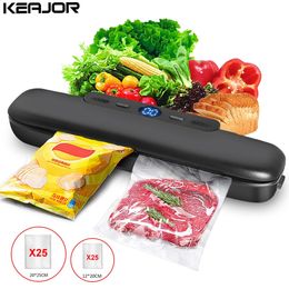 Food Vacuum Sealer 220V Automatic Vacuum Packaging Machine For Food Z-21 Household Vacuum Sealing With 50pcs Package Bags 240304