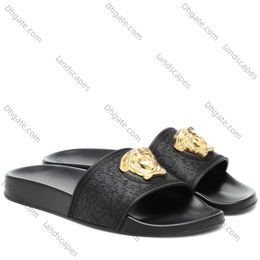 Luxurys Designer Terplikleri Yeni Moda Klasikleri Palazzo Sandal Günlük Ayakkabı Katır Erkekler Kadınlar Sandale Sliders Metal Terlik Yaz Platformu Düz Slayt