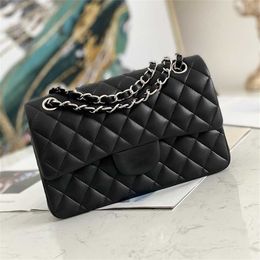 women shoulder handbag crossbody black Flap Genuine Leather Chains mirror Classic high quality which 70% Off Store wholesale