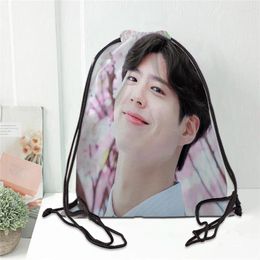 Backpack Park Bo Gum Women Softback Rucksack Ladies Storage Drawstring Bag For Travel Girls Daypack Book Shoes