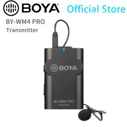 Microphones BOYA BYWM4 PRO Transmitter ONLY 2.4G Wireless Lavalier Microphone for Receiver DSLR Camera Canon Nikon iOS iPhone and More