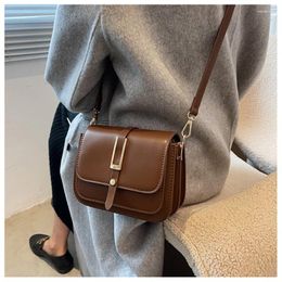 Shoulder Bags Small Solid Color Crossbody Bag For Women Winter Buckle Hasp Multi Pochette Stylish Designer Purse Handbag With Coin