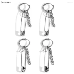 Stud Earrings Leosoxs 2pcs Piercing Jewellery Product Fashion Tassel Pin Ear Trendy Style Available For Men And Women