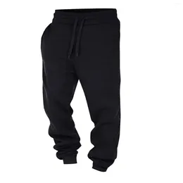 Men's Pants 2024 Mens Fitness Sport Pocket Sweatpants Loose Gym Workout Jogging Running Trousers Casual Drawstring Joggers