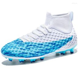 American Football Shoes High-top Men Boots Adults Soccer Field Professional Anti-slip High Quality Outdoor Grass Traingng Sneakers 2024