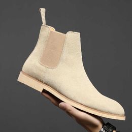 HBP Non-Brand 2024 Hot Selling Latest Designs Products Shoes British Style Men Fashion Genuine Leather Dress Ankle Boots