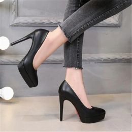 Boots Women's Pumps Shoes Sexy Thin Heel High Heels 12CM Pointed Pumps Women Shoes Platform Wedding Shoes Party Shoes