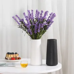 Vases Nordic Modern Dried Flowers Decorative Ceramic Luxury Home Living Room Decoration Vase For Ornament