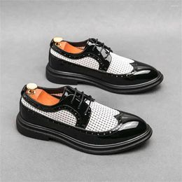 Dress Shoes Ceremony Official Sneakers For Men Plus Size Men's White Wedding Sports Low Prices Saoatenis Obuv