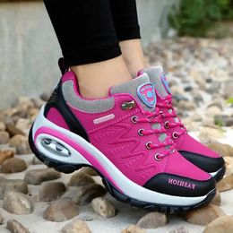 Sports 604 Platform Sneakers Fashion Outdoor Hiking Non-Slip Casual Low Top Running Shoes Women Footwear 240315