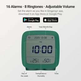 Control Youpin Qingping Cleargrass Bluetooth Alarm Clock smart Control Temperature Humidity Display LCD Screen Adjustable Nightlight