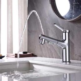 Bathroom Sink Faucets 3 Modes Basin Pull Out Faucet Mouthwash Sprayer Gargle Brushing Cold Tap With 1/2 Inch Inlet Pipe