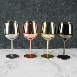 Wine Glasses Stainless Steel Goblet Eco-friendly Unbreakable Glass Modern Elegant Metal Tumbler Kitchen Bar Drinkware Accessories