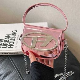 Womens mini glossy letter underarm and exquisite lipstick headphone chain crossbody 70% Off Store wholesale