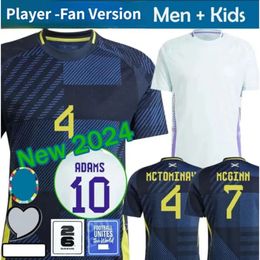 Scotland 24 25 Soccer Jersey 2024 Euro Cup Scottish National Team Football Shirt Kids Kit Set Home Navy Blue Away White 150 Years Anniversary Special ROBERTSON 631