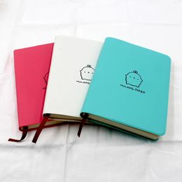 molang cute rabbit leather cover schedule diary notebook notepad 240311