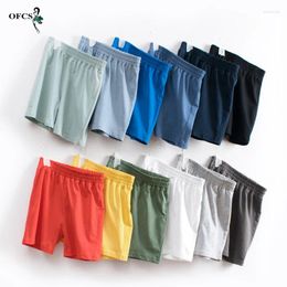 Shorts Summer Boys Girls Candy Children's Beach Loose Casual Pants Cotton & Linen Comfortable 2-10Yrs 12 Color