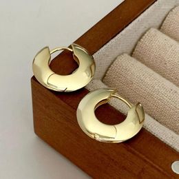 Hoop Earrings Melynn High Polishing Fine Jewellery Hoops 925 Silver Chunky 18k Gold Plated Trendy
