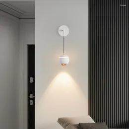 Wall Lamp Bedroom Bedside Living Room Light Super Bright Simple Staircase Spotlight TV Background