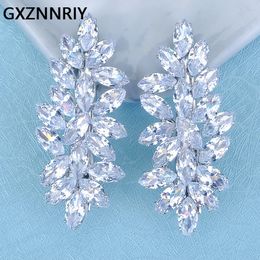 Fashion Leaf Zircon Hairpin Hair Clips for Women Barrettes Bridal Wedding Accessories Party Bride Headpiece Jewelry Gift 240311