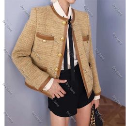 Ce jaqueta feminina celinly camisas para mulher designer primavera jaquetas femininas moda high-end clássico logotipo tweed casaco lazer primavera casacos cardigan jaqueta celiene 780