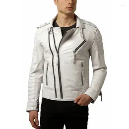 Men's Jackets Mens Leather Jacket Real Genuine Premium Stylish Biker Fashion Trends