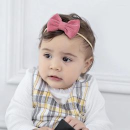Hair Accessories Children's Super Soft Strap Baby Cute Multi Colour Corduroy Bow Headband