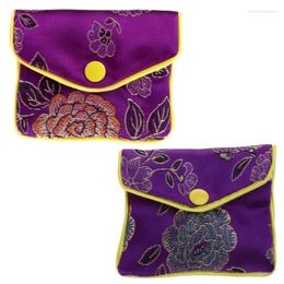 Jewelry Pouches Storage Bags Silk Chinese Tradition Purse Gifts Jewels
