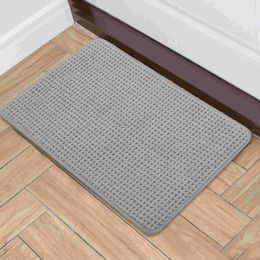 Bath Mats Woven Pattern Floor Mat Washable Ground Door Rugs For Bathroom Kitchen Absorbent Household Area