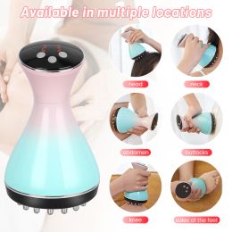 Massager Electric Meridians Brush Guasha Antiwrinkle Lose Weight Cellulite Massage Lymphatic Detoxification Body Massager Beauty Health