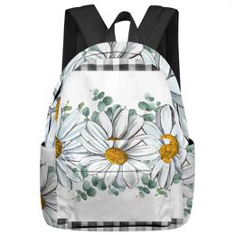 Backpack Spring Summer Watercolor Flowers Student School Bags Laptop Custom For Men Women Female Travel Mochila