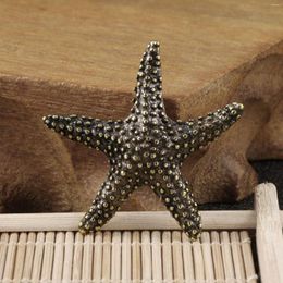 Decorative Figurines Stationery Cute Creative Starfish Brass Handlebar Decoration American Fun Desk Solid Copper
