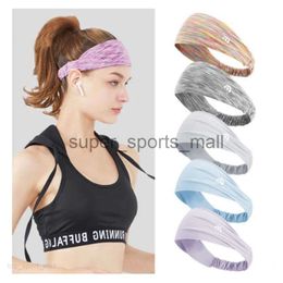 Sweatband esportes faixa de cabelo masculino e feminino lenço anti-transpirante cinto de fitness ao ar livre yoga absorvente de suor cor do cabelo alto elástico