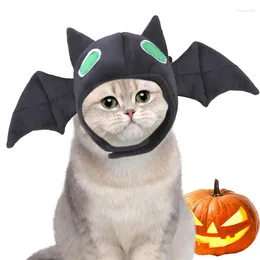 Cat Costumes Cute Bat Shaped Headgear For Dog Halloween Costume Comfortable Headwear Soft Warm Pet Accessories Carnival Party