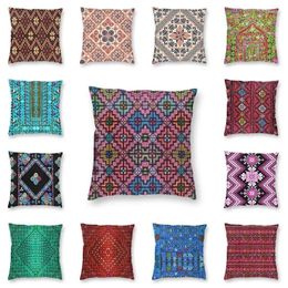 Pillow Palestinian Traditional Tatreez Embroidery Cover Home Decor Arabic Palestine Diamond Textile Art Throw For Car