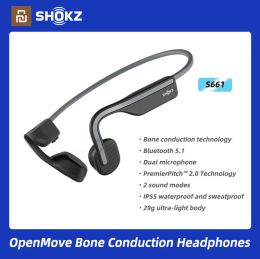 Headphone/Headset Original AS661 SHOKZ Bone Conduction Bluetooth Headset Sports Wireless Running And Riding OpenMove AfterShokz HD Sound Quality