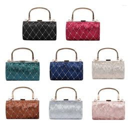 Evening Bags Quilted Chain Strap Handbag Shoulder For Social Event And Gatherings