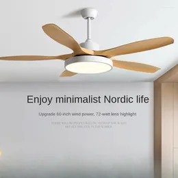 Nordic Simple Dining /Living Room Fan Lights Household Integrated Frequency Conversion Ceiling Lamp